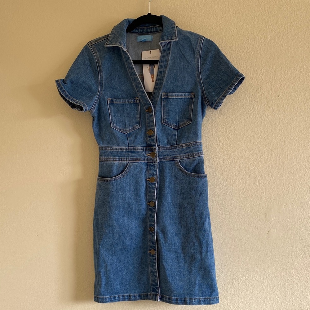 Draper James Blue Denim Mini Dress
